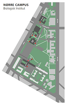 Kort over Nørre Campus